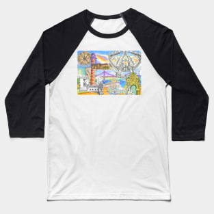 Lisbon sketches Baseball T-Shirt